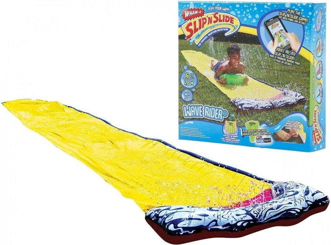 wham-o slip n slide classic wave rider toboggan aquatique de jardin
