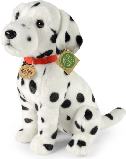 Dalmatien en peluche avec collier 30 cm – jouet écologique RAPPA