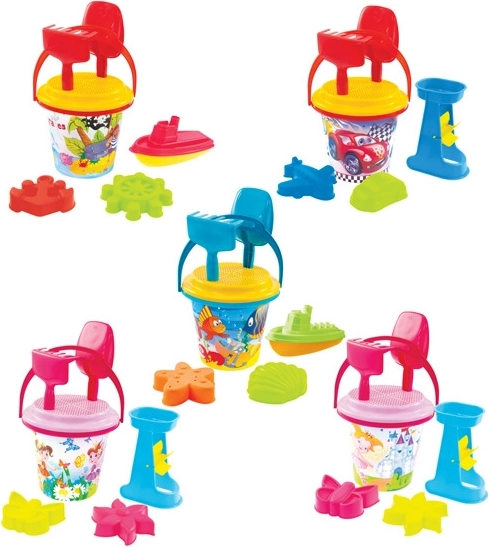 Set de sable 3,2 l avec moulin à eau ou petit bateau – motifs variés