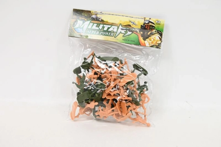 Lot de soldats en plastique 36 pcs (2 couleurs)