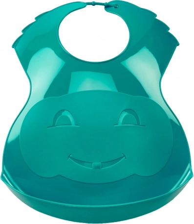 Bavoir en plastique Deep Peacock