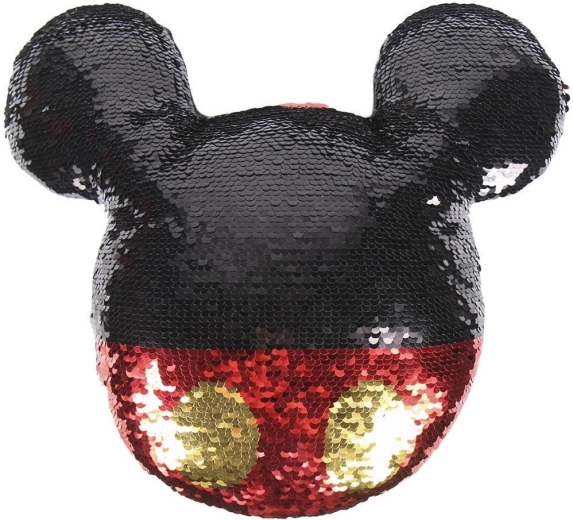 Coussin Mickey avec sequins réversibles