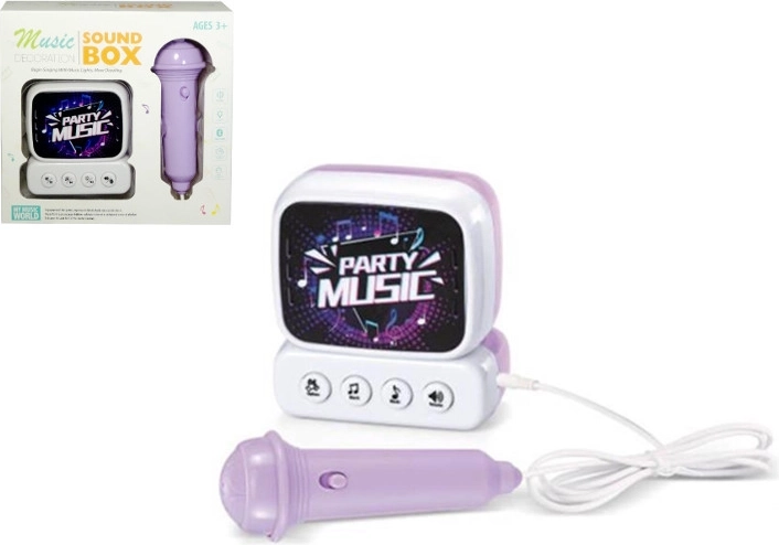 Mini sound box musical avec microphone pour enfants