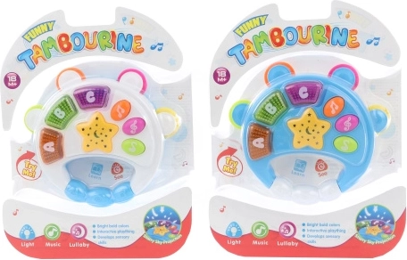 Tambourin pour enfants à piles avec lumières et sons