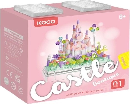 Jeu de construction KOCO château rose 414 pièces - 1 pièce
