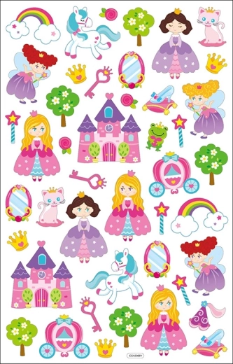 Autocollants princesses 35 pcs