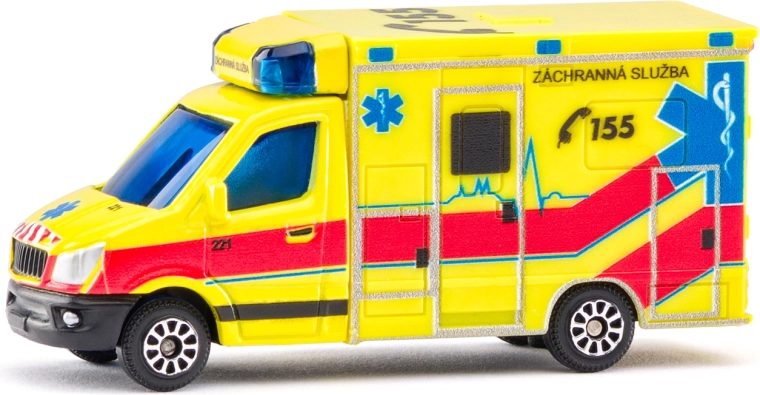 Ambulance de secours Maisto République tchèque avec lumières et sons