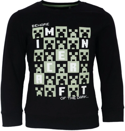 Sweat-shirt noir Minecraft