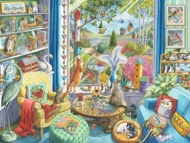 Puzzle Ravensburger Observation des oiseaux XL 750 pièces