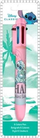 Stylo-bille Disney Stitch à six couleurs