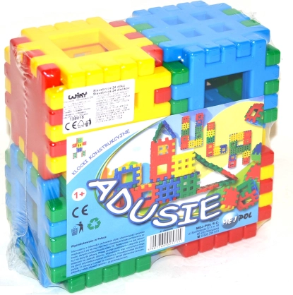 Jeu de construction en plastique, 24 pièces