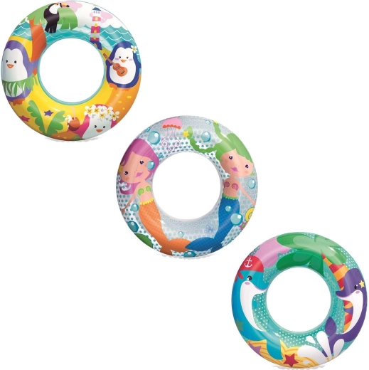 Anneaux de nage gonflables pour enfants Bestway aventure marine 51 cm