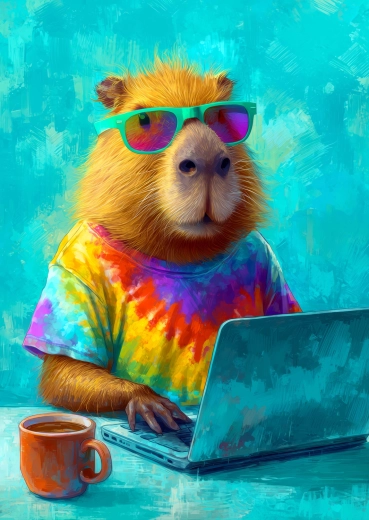 Enjoy Puzzle capybara cool 1000 pièces