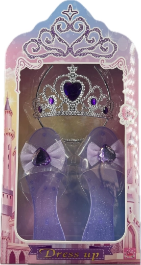 Ensemble princesse avec ballerines violettes