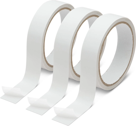 Ensemble de rubans adhésifs double face de 8 m × 24 mm, 3 pièces