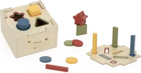 Encastrement en bois – couleurs et formes