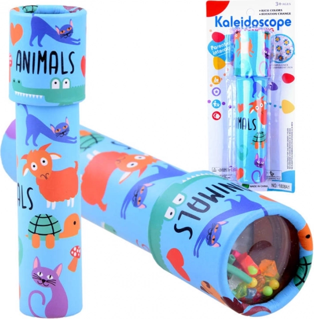 Grand kaléidoscope pour enfants, rotatif – Bleu