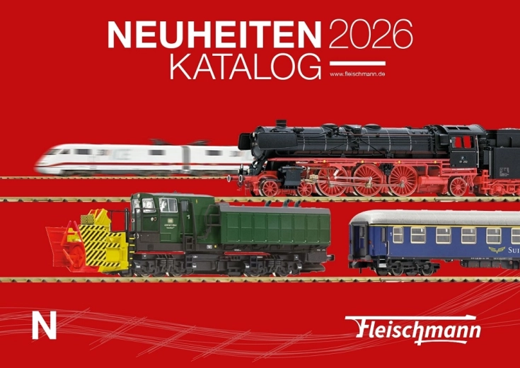 Catalogue des nouveautés Fleischmann 2026 (en anglais)