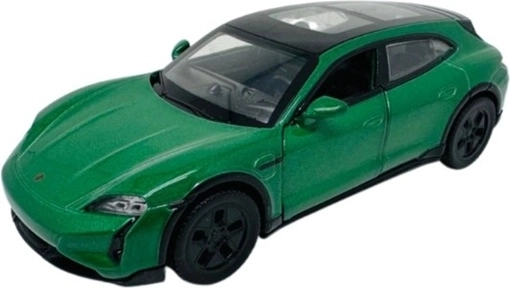 Modèle électrique Porsche Taycan Turbo S vert