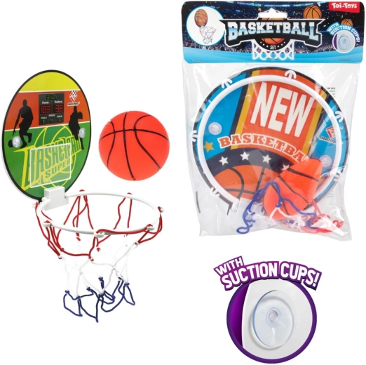 Mini panier de basket avec ventouses et ballon