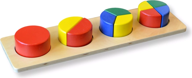 Puzzle circulaires multicolores