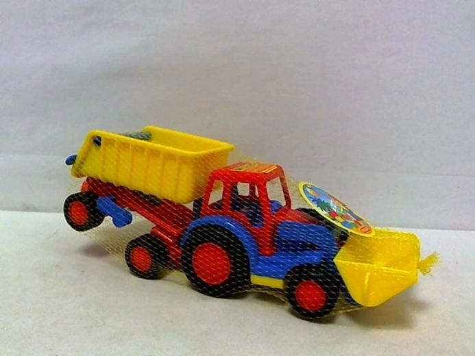 Tracteur enfant Basics avec chargeur frontal et remorque