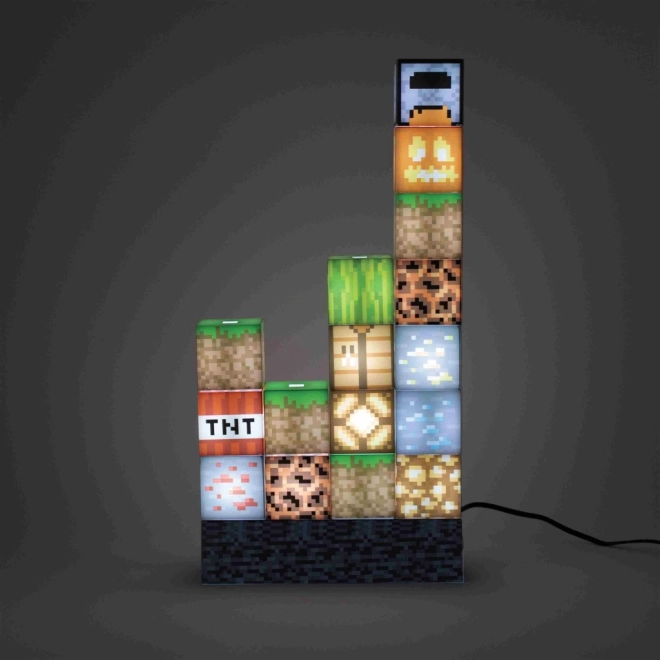 Lampe à blocs MINECRAFT – kit de construction 16 pièces