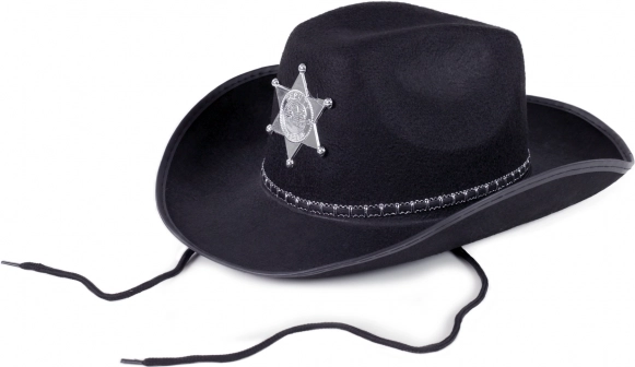 Chapeau de cowboy shérif avec étoile pour adultes - 1 pièce