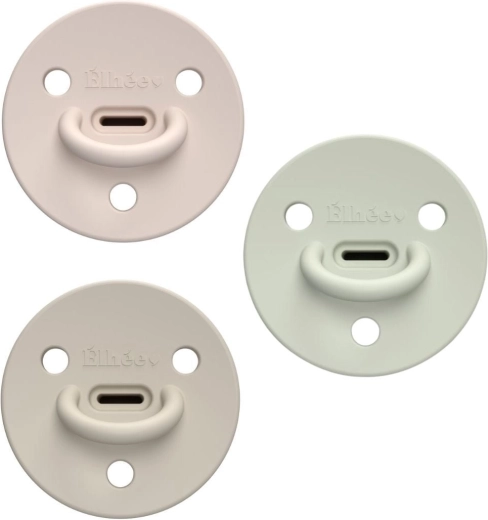 Tétines en silicone ÉLHÉE ChooChoo Extra-Fine Billie 0–6 mois (3 pièces)