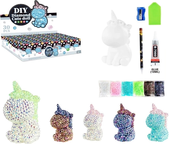 Licorne créative avec strass à décorer