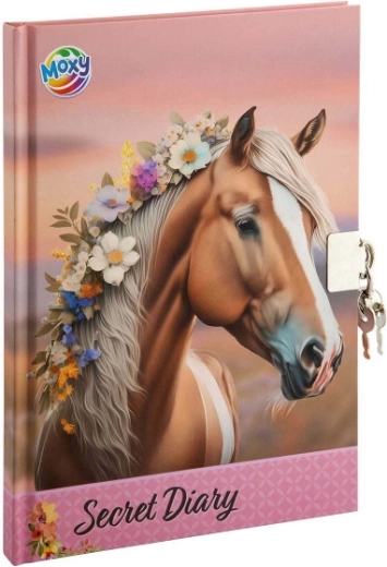 Journal A5 avec cadenas et clé – cheval