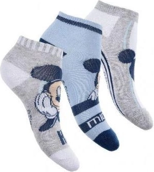 Chaussettes invisibles Disney Mickey Mouse - 3 paires