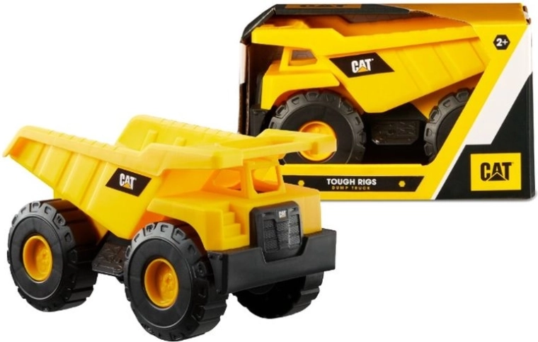 Grand camion-benne de chantier CAT