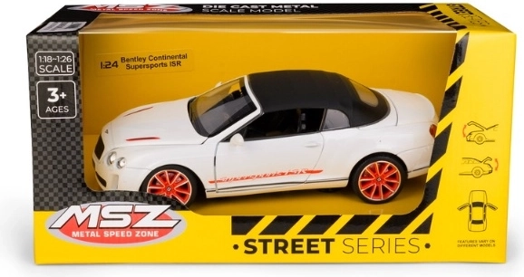 MSZ Bentley Continental Supersports ISR modèle réduit de voiture blanc 1:24