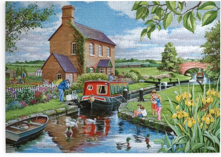 House of Puzzles Sur la rivière puzzle de 500 pièces
