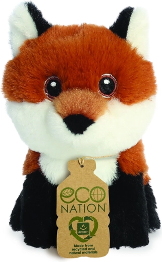 Renard en peluche mini Eco Nation 13 cm