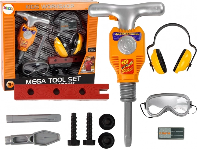 Set d’outils pour bricoleurs Marteau pneumatique Lunettes