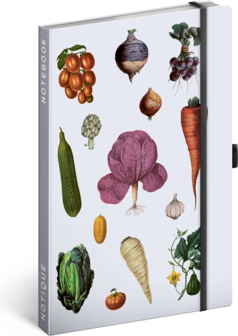 Carnet Zelenina de Kateřina Winterová, ligné, 13 × 21 cm