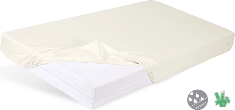 Babymatex drap-housse imperméable avec élastique Bamboo beige clair 60 × 120 cm