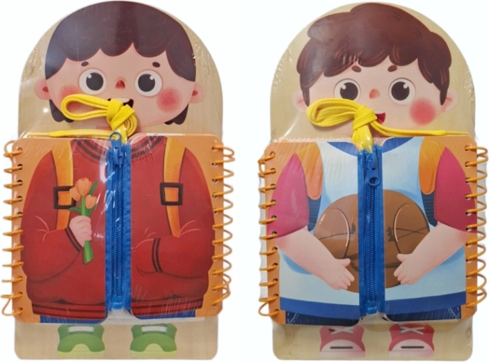 Livre d’activités en bois pour enfants - 1 pièce