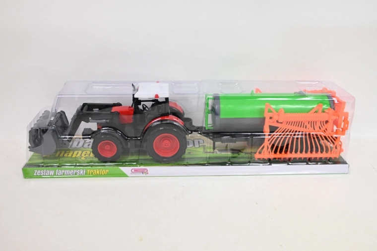 Tracteur avec machine agricole