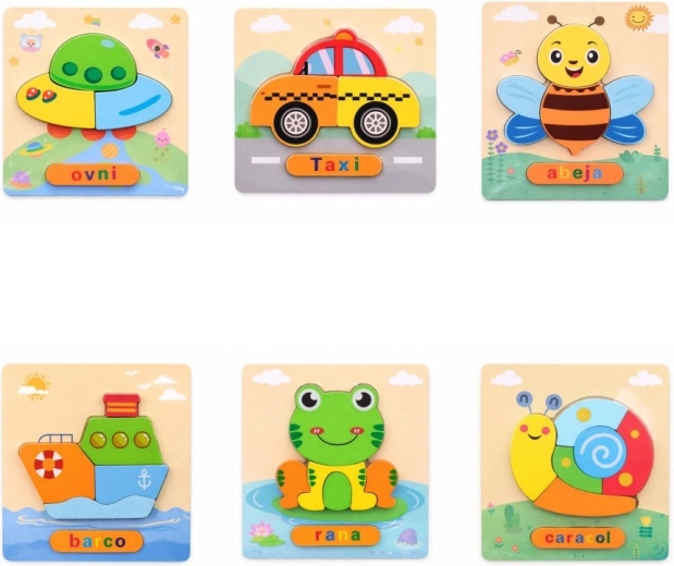 Puzzle en bois 15 × 17,5 cm