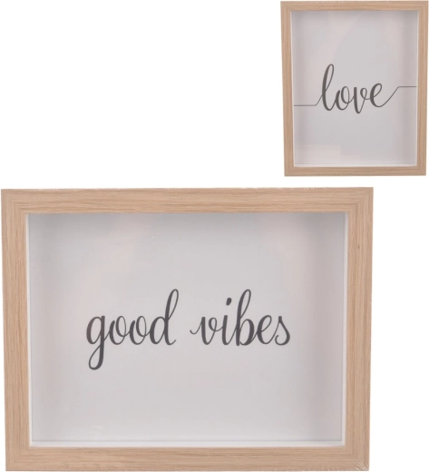 Cadre photo en bois beige 18 × 23 cm