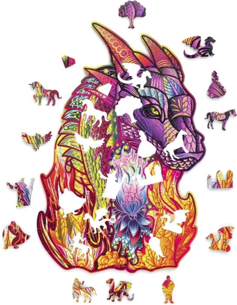 puzzle en bois dragon