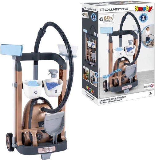 Chariot Rowenta pour petite femme de ménage avec aspirateur