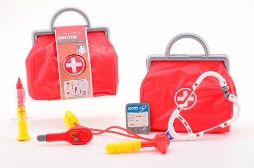 Sac de docteur Johntoy avec accessoires (6 pièces) - 1 pièce