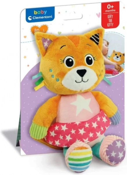 Chat en peluche Katka par Clementoni Baby