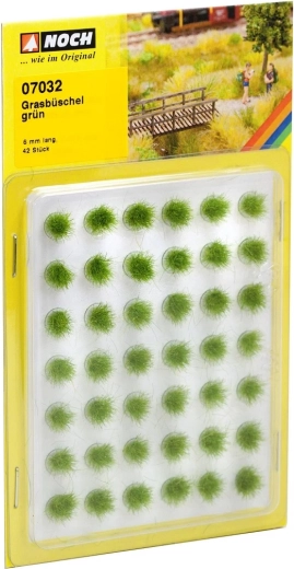 Touffes d’herbe Noch mini set vertes (42 pcs)