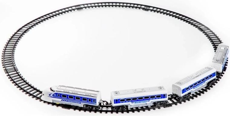 Circuit de train express avec gare à piles