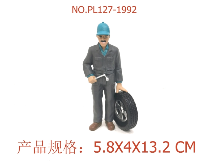 Figurine de mécanicien automobile 13,2 cm - 1 pièce